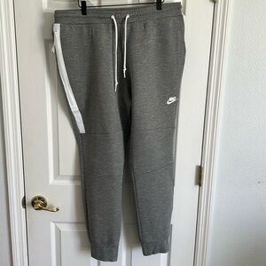 Nike Gray Sweatpants with White Accents